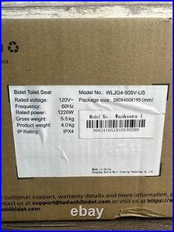 Tadashi Bidet Toilet Seat Elongated, Heated Toilet Seat, Instant Warm Water