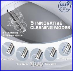 Tadashi Bidet Toilet Seat Elongated, Heated Toilet Seat, Instant Warm Water