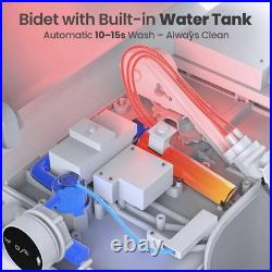 Tadashi Bidet Toilet Seat Elongated, Heated Toilet Seat, Instant Warm Water