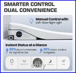 Tadashi Bidet Toilet Seat Elongated, Heated Toilet Seat, Instant Warm Water