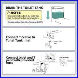 Tadashi Bidet Toilet Seat Elongated, Heated Toilet Seat, Instant Warm Water