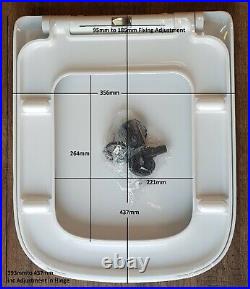 Teams Soft Slow Close WC Toilet Seat Replaces Vitra S20 77-003-009 seat RR85