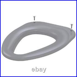 Toilet Seat Elongated Plastic Gray Without Cover Ligature Resistant Heavy Duty Toilet Seat Elongated Plastic Gray Without Cover Ligature Resistant Heavy Duty