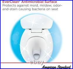 Toilet Seat Elongated Slow Close Bathroom Modern White 14.1 inch