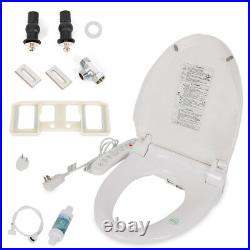 Toilet Seat Round with Adjustable Water Temperature- Electric Smart Bidet Seat