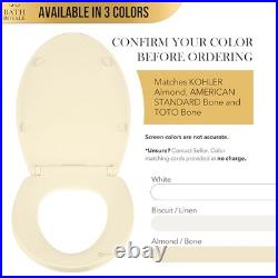 Toilet Seat with Cover BR501-02 Soft Close, Heavy Duty, Elongated Almond/Bone Toilet Seat with Cover BR501-02 Soft Close, Heavy Duty, Elongated Almond/Bone