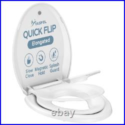Toilet Seat with Toddler Toilet Seat Built In, Plastic, Elongated Slow Close wit Toilet Seat with Toddler Toilet Seat Built In, Plastic, Elongated Slow Close wit