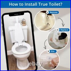 Toilet Seat with Urinal Attachment (Elongated) Solution for Urine Splatter