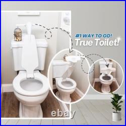 Toilet Seat with Urinal Attachment (Elongated) Solution for Urine Splatter