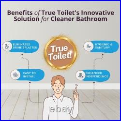 Toilet Seat with Urinal Attachment (Elongated) Solution for Urine Splatter Toilet Seat with Urinal Attachment (Elongated) Solution for Urine Splatter
