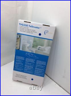 Toilevator 15¼ in x 28¾ in x 3½ in for Larger Base Toilets White Toilet Riser