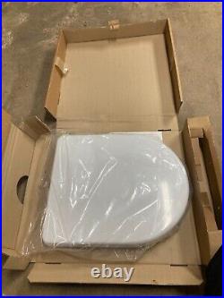 Toto SS117#01 Plastic D-Shape Slow Close Toilet Seat, Cotton White