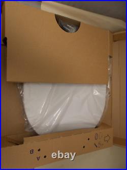 Toto SS117#01 Plastic D-Shape Slow Close Toilet Seat, Cotton White