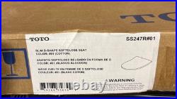 Toto SS247R#01 Slim D-Shape Closed-Front Soft Close Toilet Seat