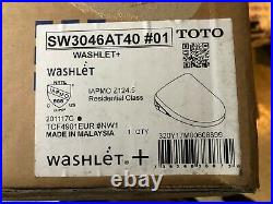 Toto SW3046AT40 #01 Washlet Elongated Closed Bidet Seat White