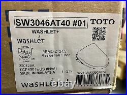 Toto SW3046AT40 #01 White Washlet Elongated Closed Bidet Seat S500E