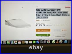 Toto SW4547AT60#01 RW WASHLET+ Ready Electronic Bidet Toilet Seat with Auto Flus
