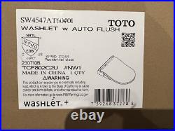 Toto SW4547AT60#01 RW WASHLET+ Ready Electronic Bidet Toilet Seat with Auto Flus