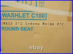 Toto SW823#12 Universal WASHLET C100 ROUND Seat Sedona Beige