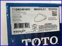 Toto Washlet Bidet Elongated Bathroom Electronic Toilet Seat T1SW2491#01 New Toto Washlet Bidet Elongated Bathroom Electronic Toilet Seat T1SW2491#01 New