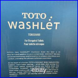 Toto Washlet Bidet Elongated Toilet Seat T1SW3014#01 New Open Box