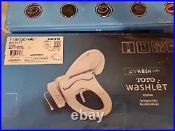 Toto Washlet Elongated Bidet, Electronic Luxury Toilet Seat T1SW3014#01 White
