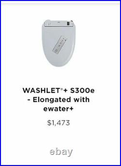 Toto Washlet SW573#01S300e Round Bidet Toilet Seat with ewater+ sanitization
