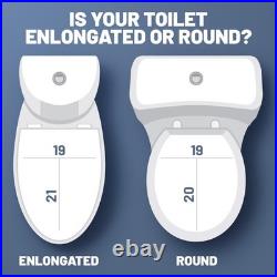 Tranquillus Essential Round Bidet Water and Air Adjustable Toilet Seat, Ele