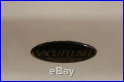 Vacuflush Marine Toilet Dometic Sealand White China Bowl and Plastic Seat
