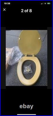 Vintage Original MCM Kohler Toliet Seat Harvest Gold New In Original Box NOS USA