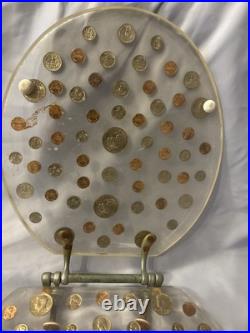 Vintage Toilet Seat Acrylic Lucite Silver Dollar Haves & More, 110 Coins Vintage Toilet Seat Acrylic Lucite Silver Dollar Haves & More, 110 Coins