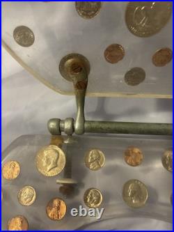 Vintage Toilet Seat Acrylic Lucite Silver Dollar Haves & More, 110 Coins Vintage Toilet Seat Acrylic Lucite Silver Dollar Haves & More, 110 Coins