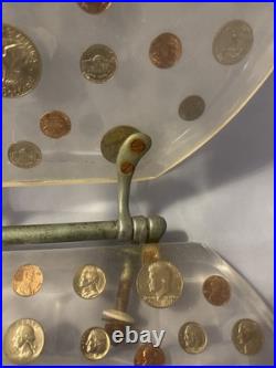 Vintage Toilet Seat Acrylic Lucite Silver Dollar Haves & More, 110 Coins Vintage Toilet Seat Acrylic Lucite Silver Dollar Haves & More, 110 Coins