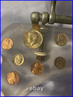 Vintage Toilet Seat Acrylic Lucite Silver Dollar Haves & More, 110 Coins Vintage Toilet Seat Acrylic Lucite Silver Dollar Haves & More, 110 Coins
