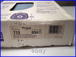 Vintage Westport Toilet Seat Sky Blue Padded Round Cushioned Made USA New In Box