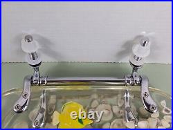 Vtg Clear Acrylic Lucite Fish Sea Shells Bathroom Toilet Seat MCM Ocean Unused