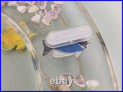 Vtg Clear Acrylic Lucite Fish Sea Shells Bathroom Toilet Seat MCM Ocean Unused