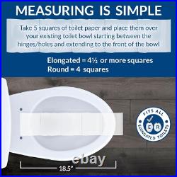 Whisper Close Elongated Toilet Seat Ice Grey Plastic with Easy Clean System Whisper Close Elongated Toilet Seat Ice Grey Plastic with Easy Clean System