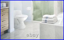 White Toilet Riser 500lb Capacity Plastic 23 Length PVC For Toilet Seat
