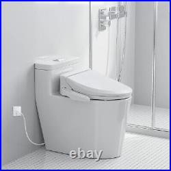 ZMJH Bidet Toilet Seat, Elongated Smart Unlimited Warm Water, Vortex Wash, El